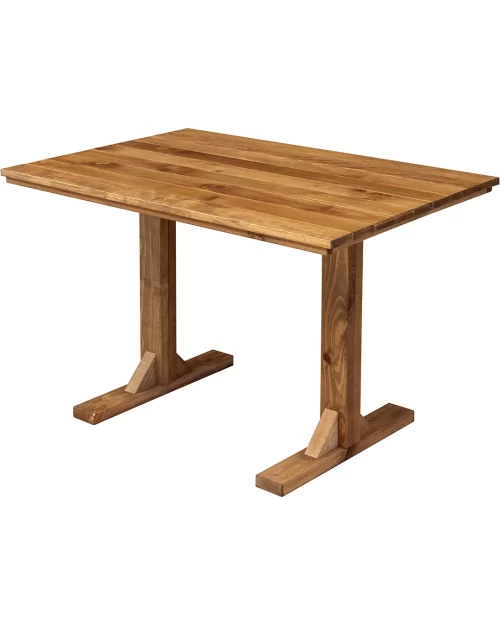 1.2m 6-Seater Stained Rustic Café Bistro Restaurant Table Handmade (2 legs)