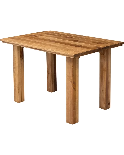 1.2m 6-Seater Stained Rustic Café Bistro Restaurant Table Handmade (4 Legs)